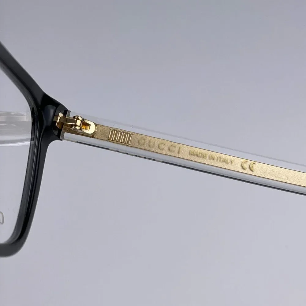 NEW Gucci GG0560O 005 Unisex Black Square Eyeglasses